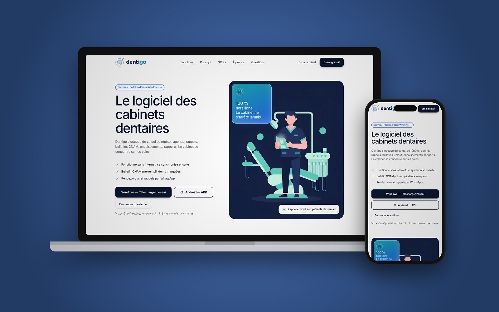 Dentigo — Le logiciel des cabinets dentaires